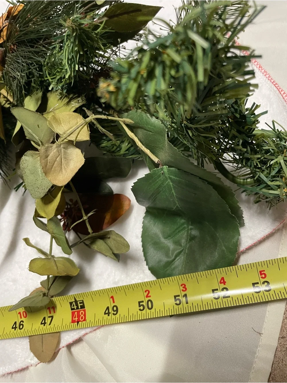 Green Pine and Eucalyptus Holiday Garland - Decorative Home Accent 54”
